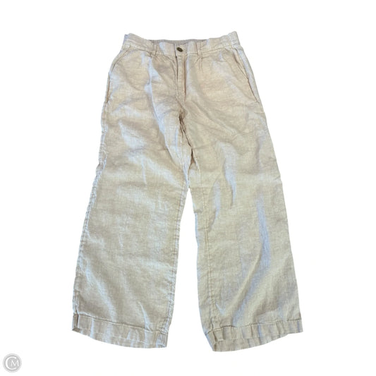 Pants Linen By Lands End In Beige, Size: 10p