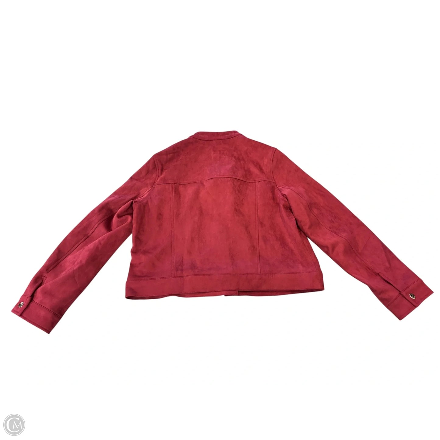 Jacket Fleece By Clothes Mentor In Red, Size: S