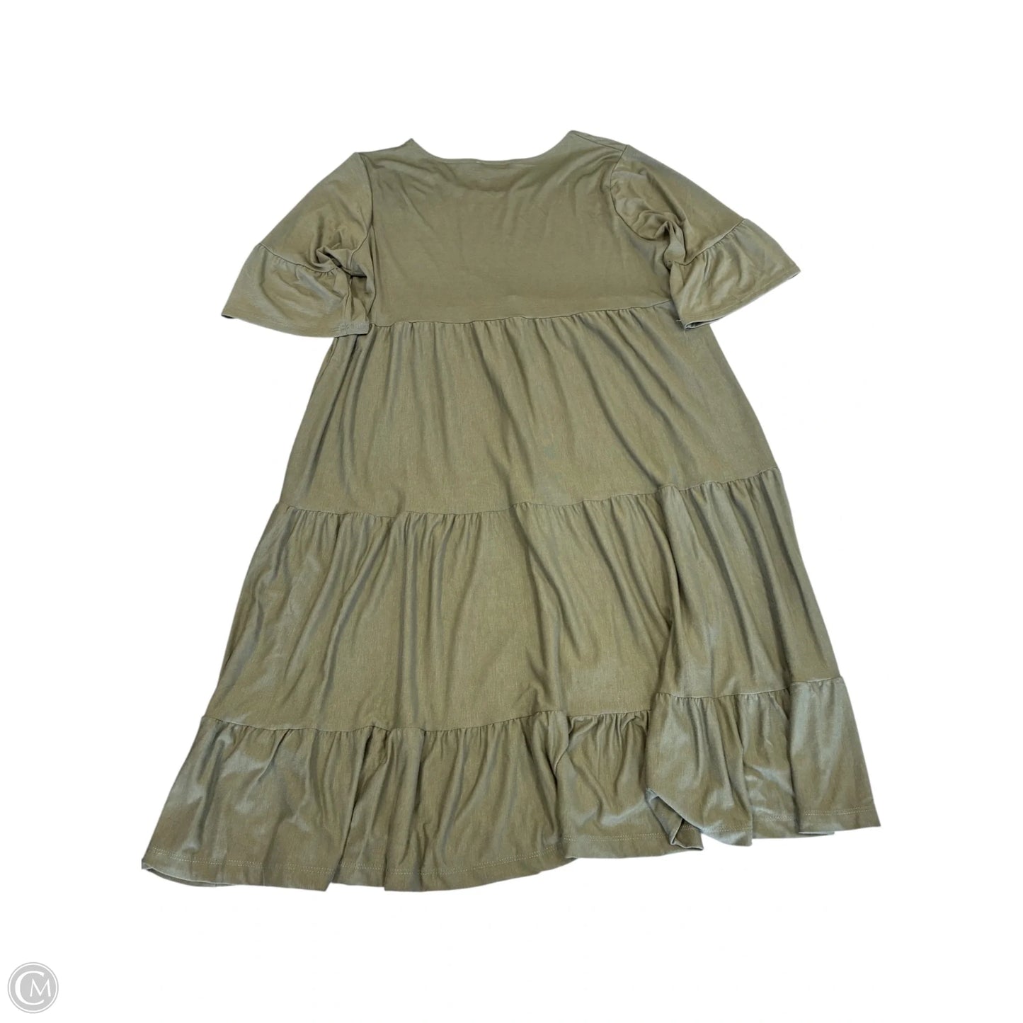 Dress Casual Short By Zenana In Green, Size: Xl