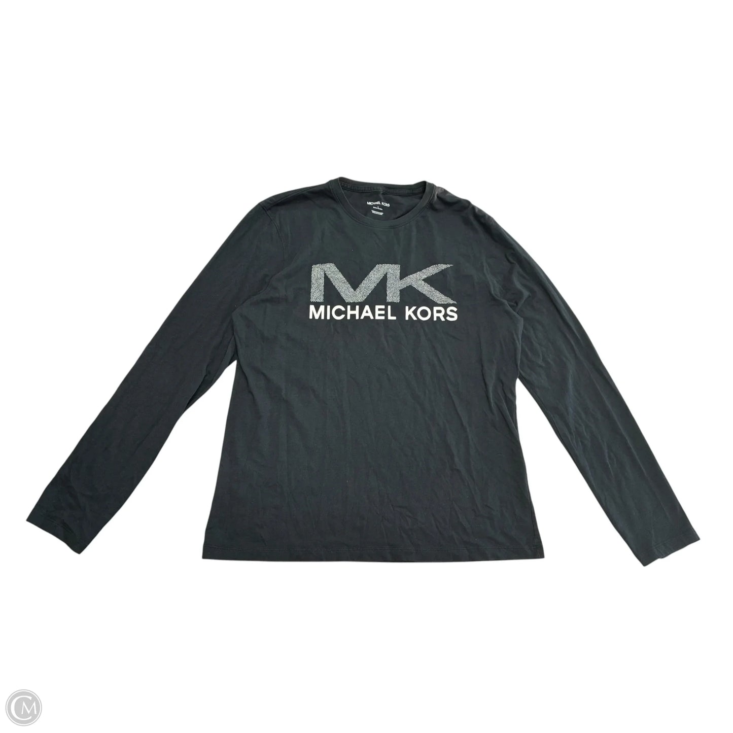 Top Long Sleeve By Michael By Michael Kors In Black, Size: L