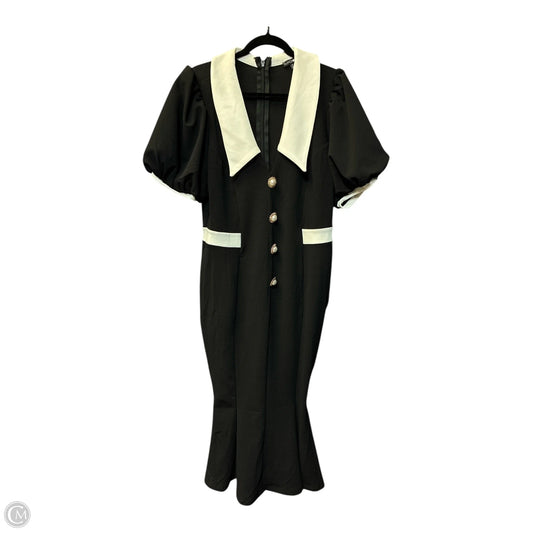Dress Party Long By Fashion Nova In Black & White, Size: 1x