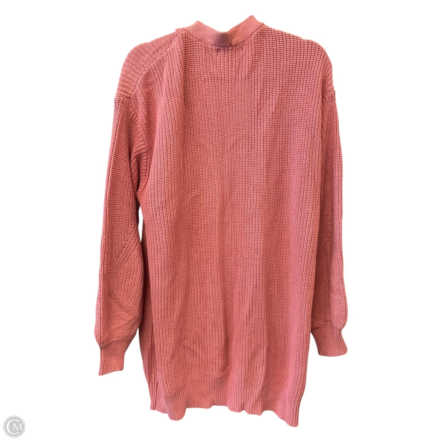 Sweater Cardigan By Forever 21 In Pink, Size: 2x