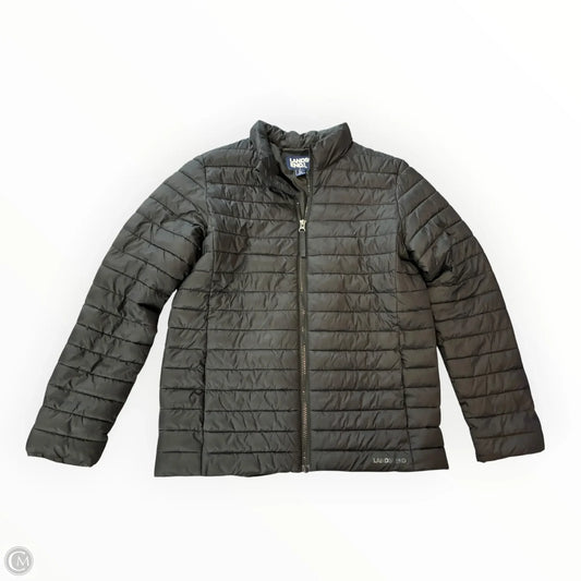 Jacket Puffer & Quilted By Lands End In Black, Size: Xl