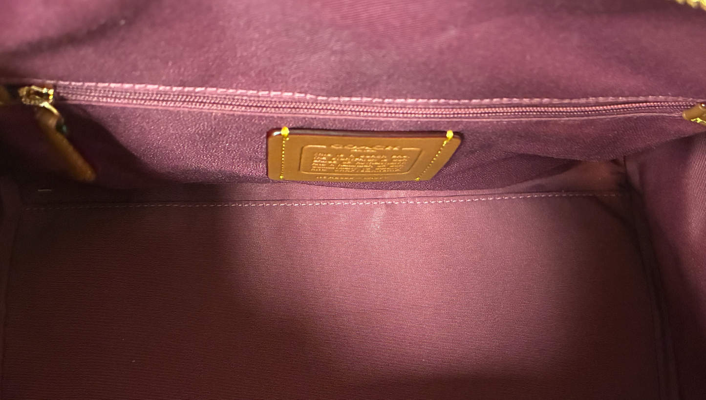 Handbag Designer By Coach, Size: Medium